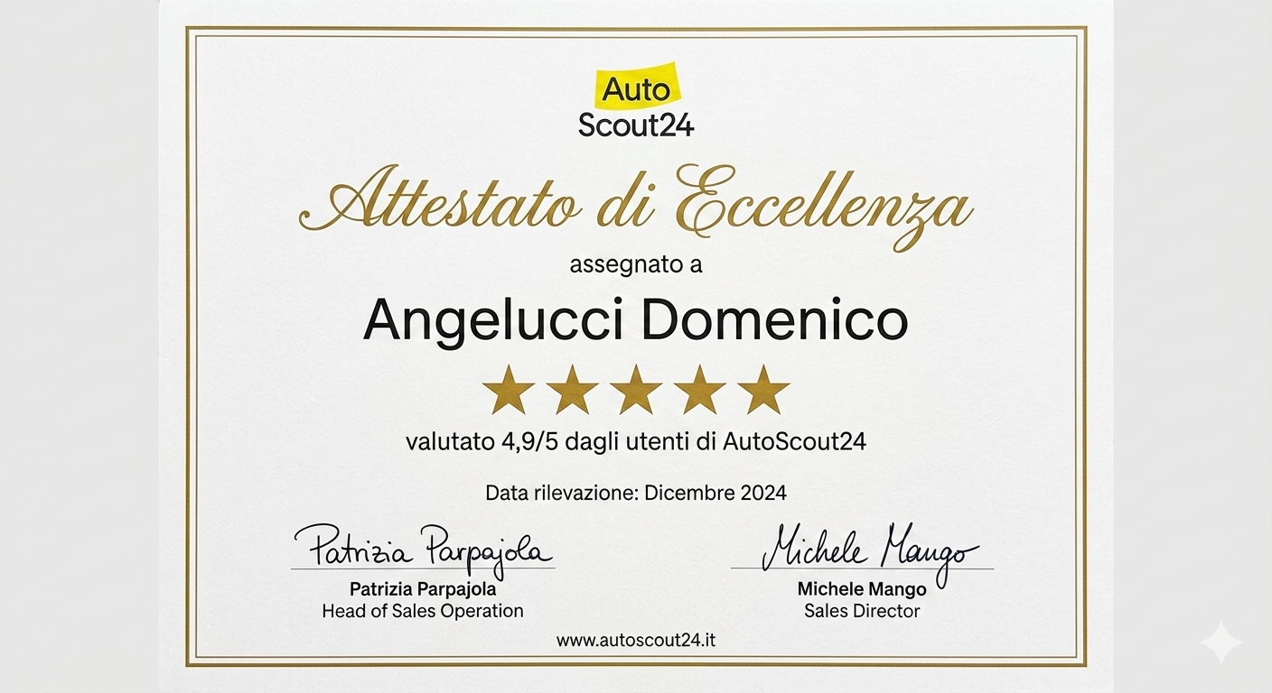 Attestato Eccellenza AutoScout24
